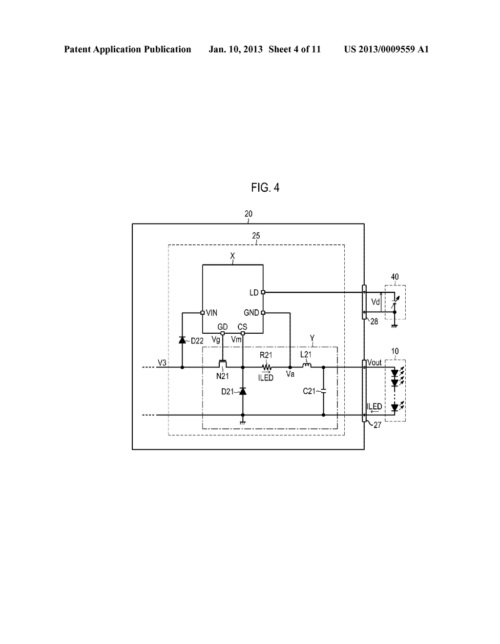 DRIVING CURRENT GENERATION CIRCUIT, LED POWER SUPPLY MODULE AND LED LAMP - diagram, schematic, and image 05