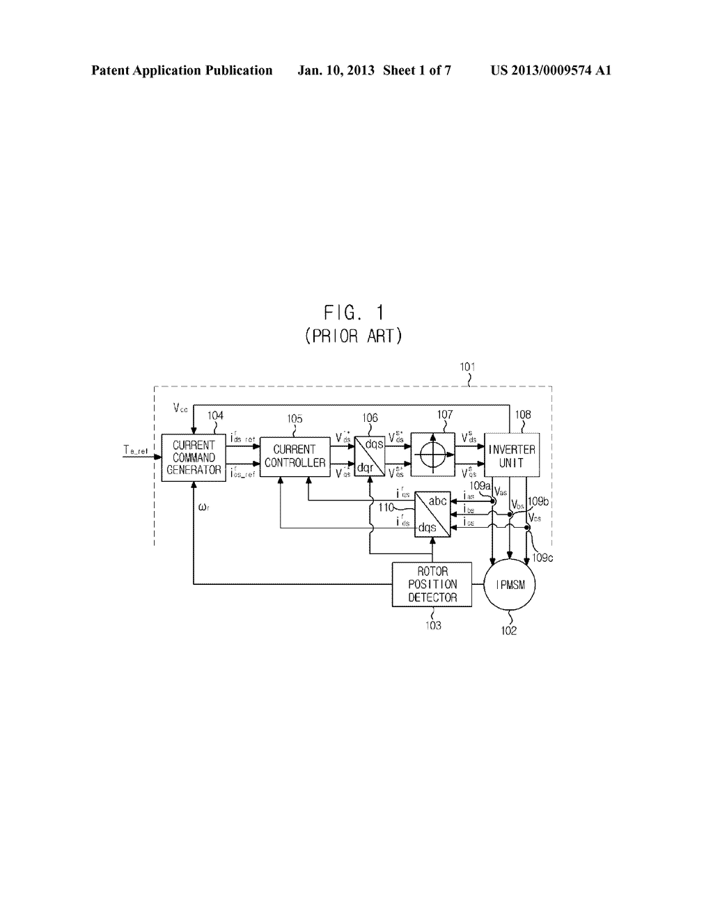 APPARATUS FOR OPERATING INTERIOR PERMANENT MAGNET SYNCHRONOUS MOTOR - diagram, schematic, and image 02
