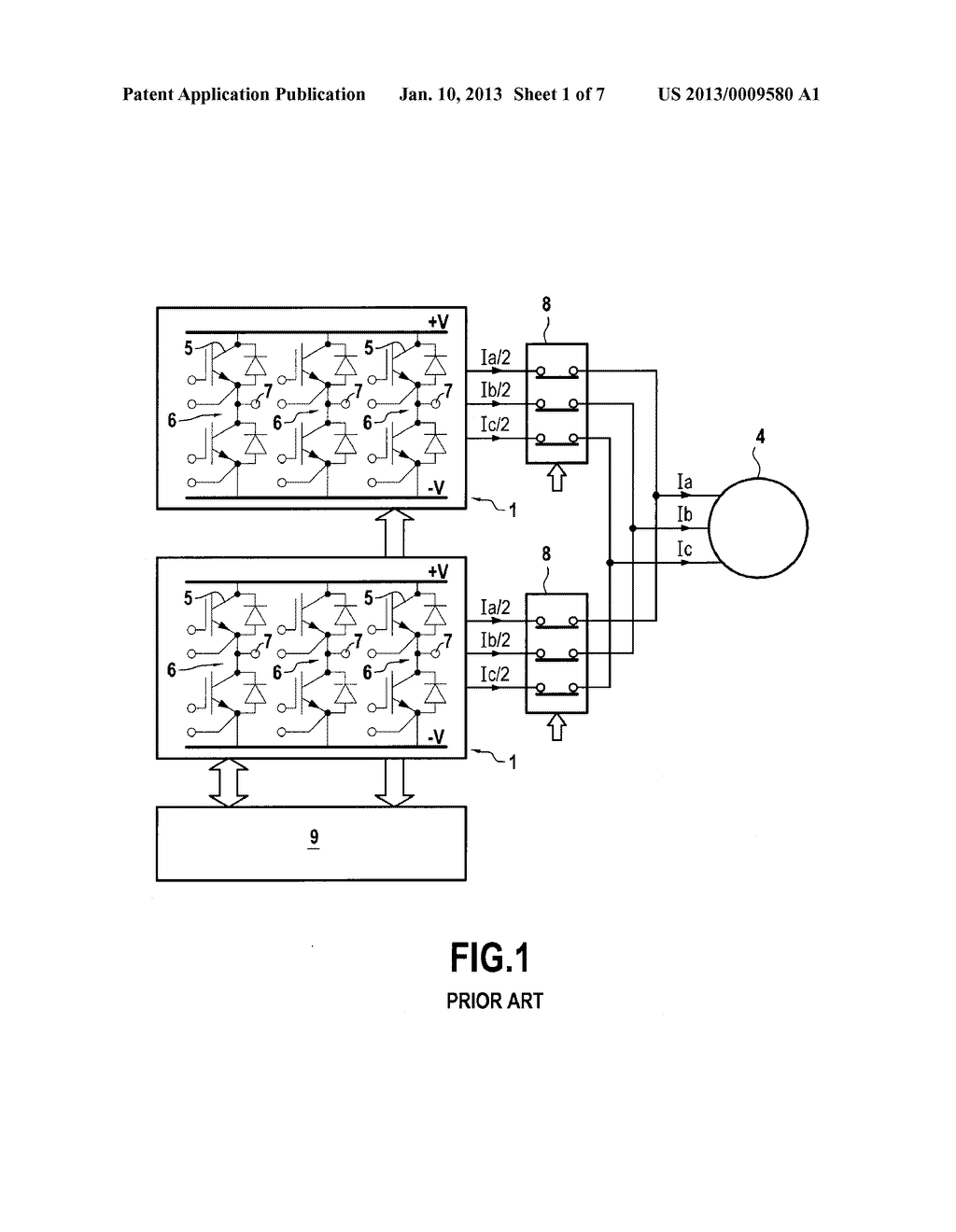 METHOD AND DEVICE FOR CONTROLLING A POLYPHASE ELECTRICAL MACHINE - diagram, schematic, and image 02
