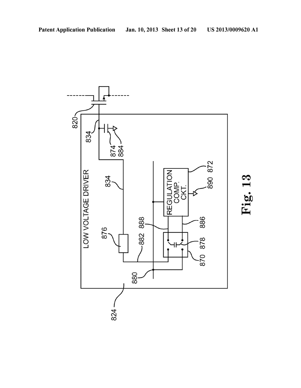 SYSTEM INCLUDING AN OFFSET VOLTAGE ADJUSTED TO COMPENSATE FOR VARIATIONS     IN A TRANSISTOR - diagram, schematic, and image 14