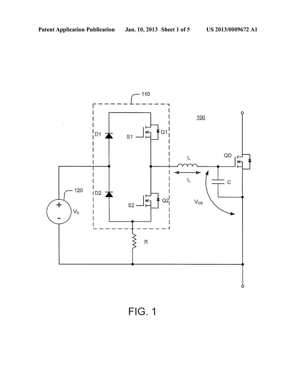 ENERGY-RECYCLING RESONANT DRIVE CIRCUITS FOR SEMICONDUCTOR DEVICES - diagram, schematic, and image 02