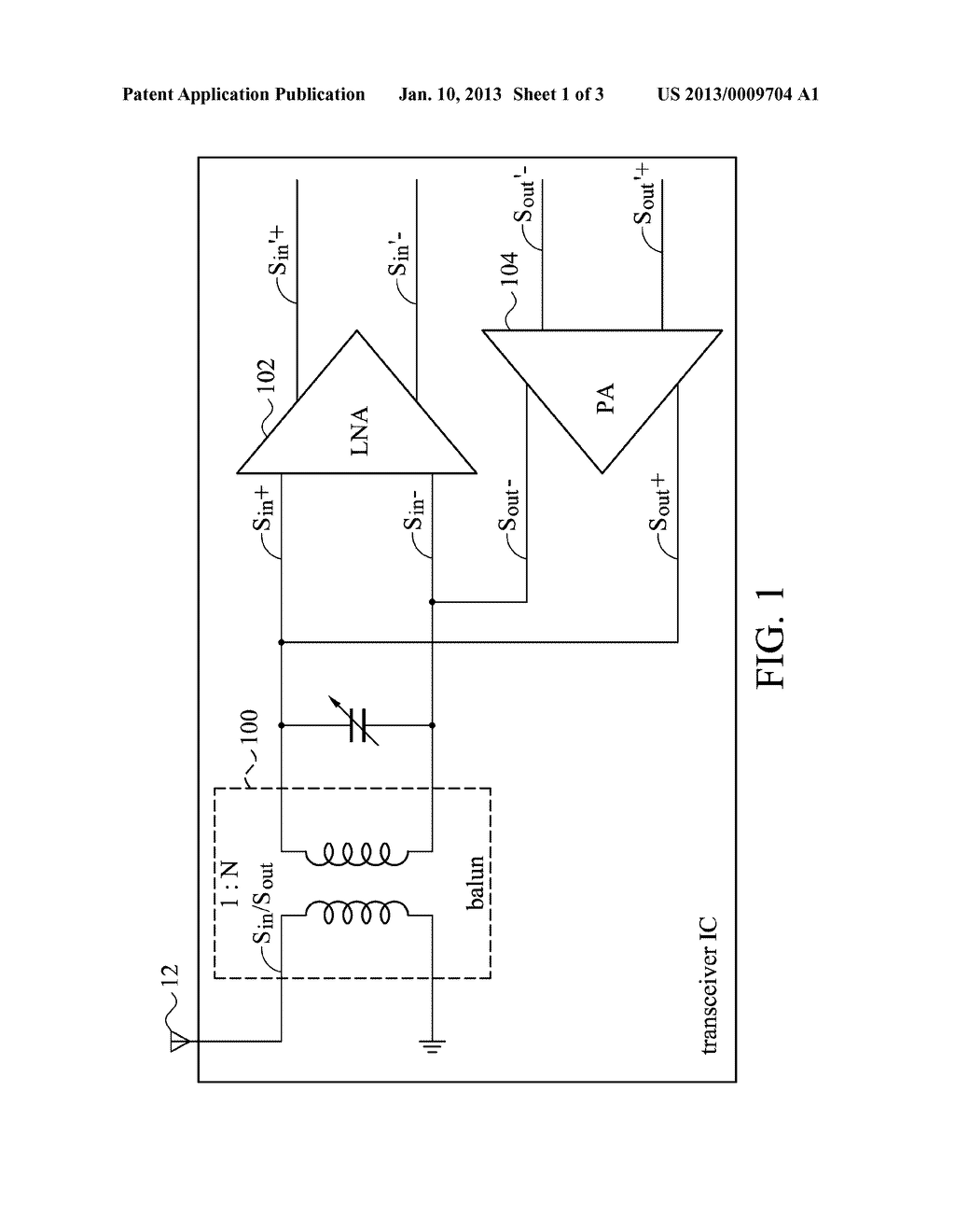 TRANSCEIVER AND INTEGRATED CIRCUIT - diagram, schematic, and image 02