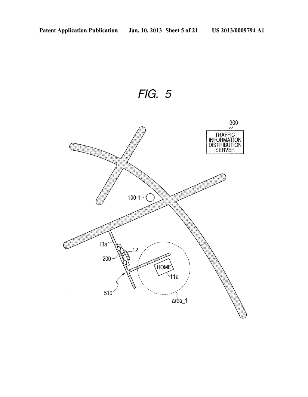 MOBILE BODY POSITION INFORMATION TRANSMITTING DEVICE FOR NAVIGATION     SYSTEM, AND MOBILE BODY POSITION INFORMATION TRANSMISSION METHOD AND     PROGRAM FOR NAVIGATION SYSTEM - diagram, schematic, and image 06