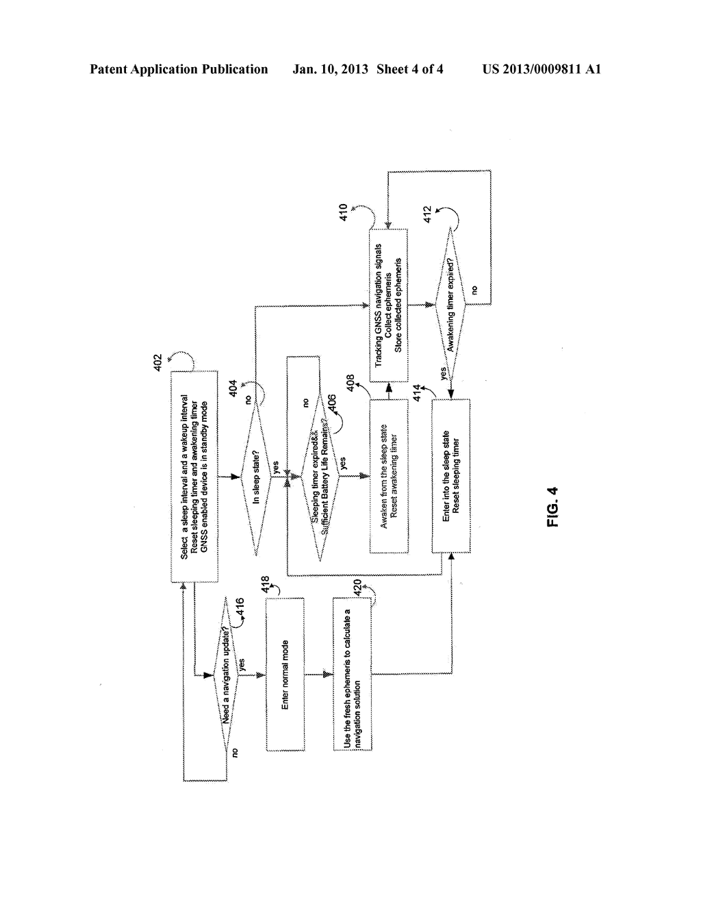 Method and System for Maintaining a GNSS Receiver in a Hot-Start State - diagram, schematic, and image 05
