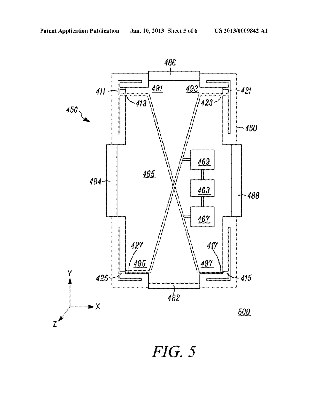 Diagonally-Driven Antenna System and Method - diagram, schematic, and image 06