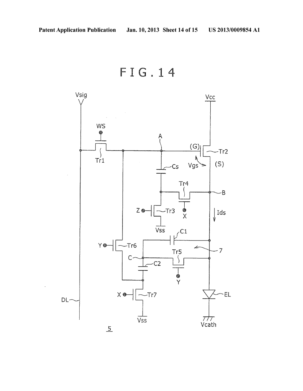 PIXEL CIRCUIT, DISPLAY DEVICE, DRIVING METHOD OF PIXEL CIRCUIT, AND     DRIVING METHOD OF DISPLAY DEVICE - diagram, schematic, and image 15