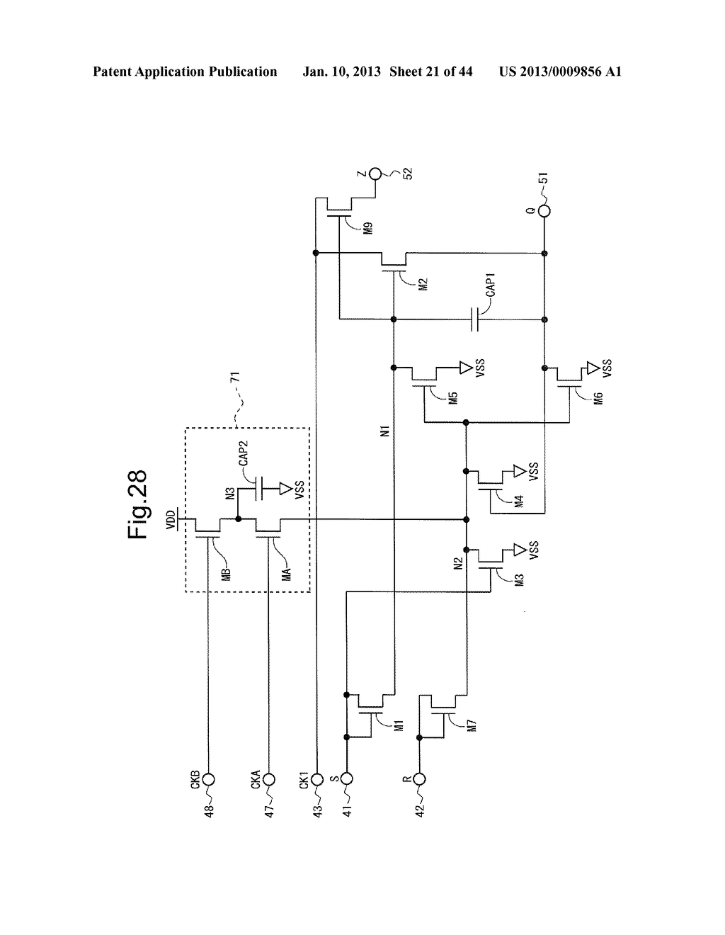 SCANNING SIGNAL LINE DRIVE CIRCUIT AND DISPLAY DEVICE HAVING THE SAME - diagram, schematic, and image 22