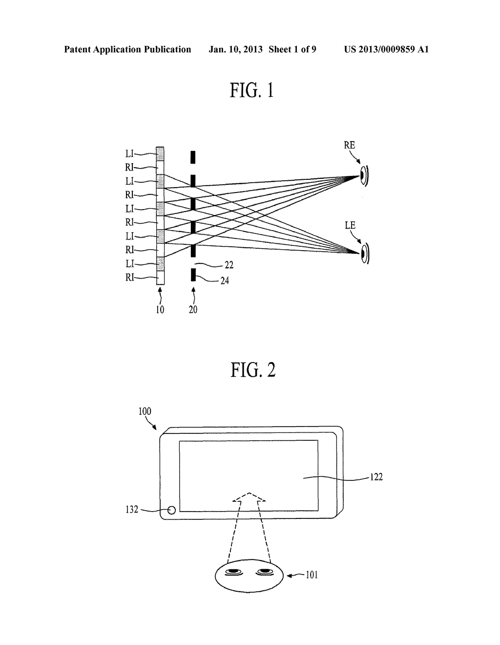 STEREOSCOPIC IMAGE DISPLAY DEVICE AND DRIVING METHOD THEREOF - diagram, schematic, and image 02