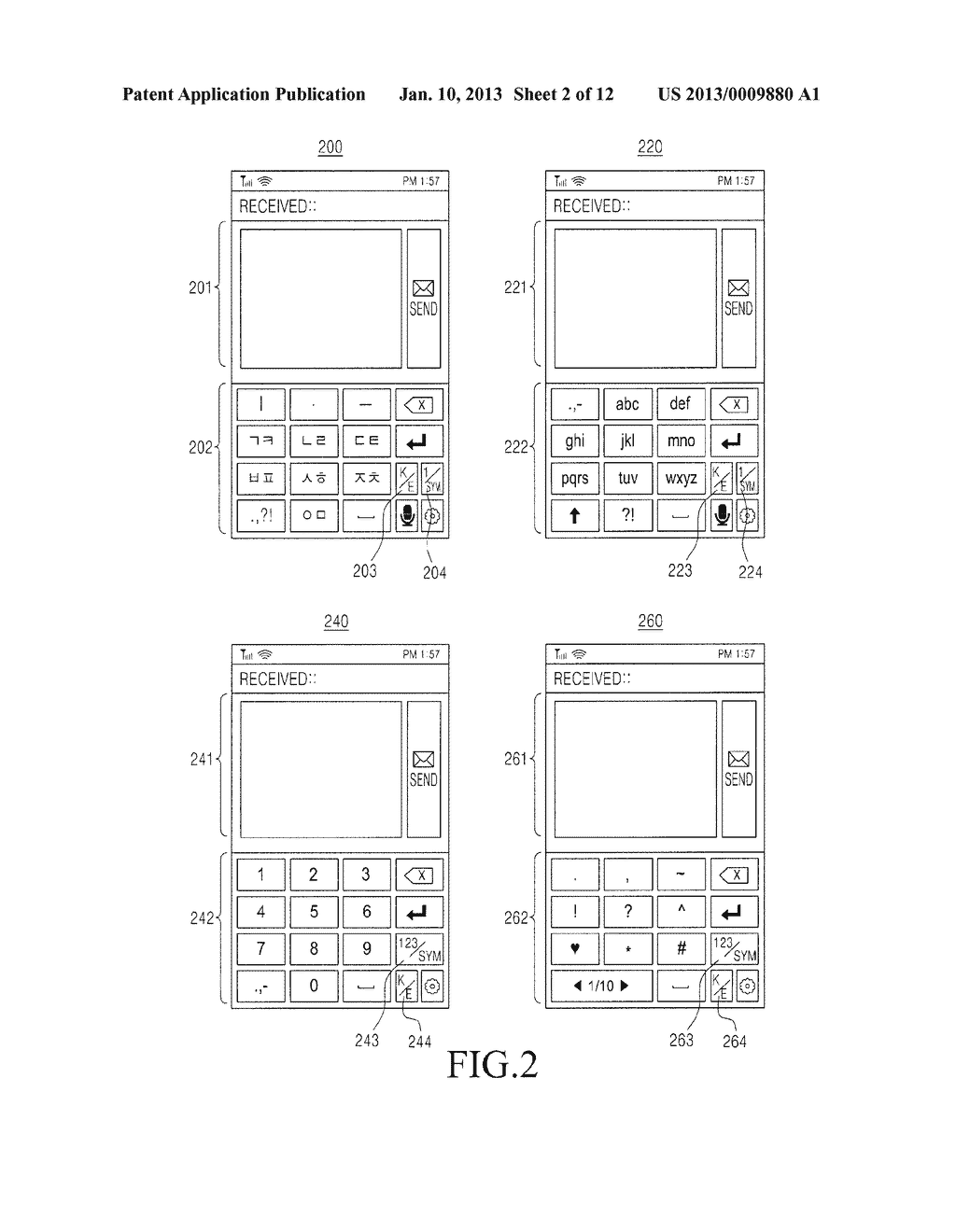 APPARATUS AND METHOD FOR INPUTTING CHARACTER ON TOUCH SCREEN - diagram, schematic, and image 03