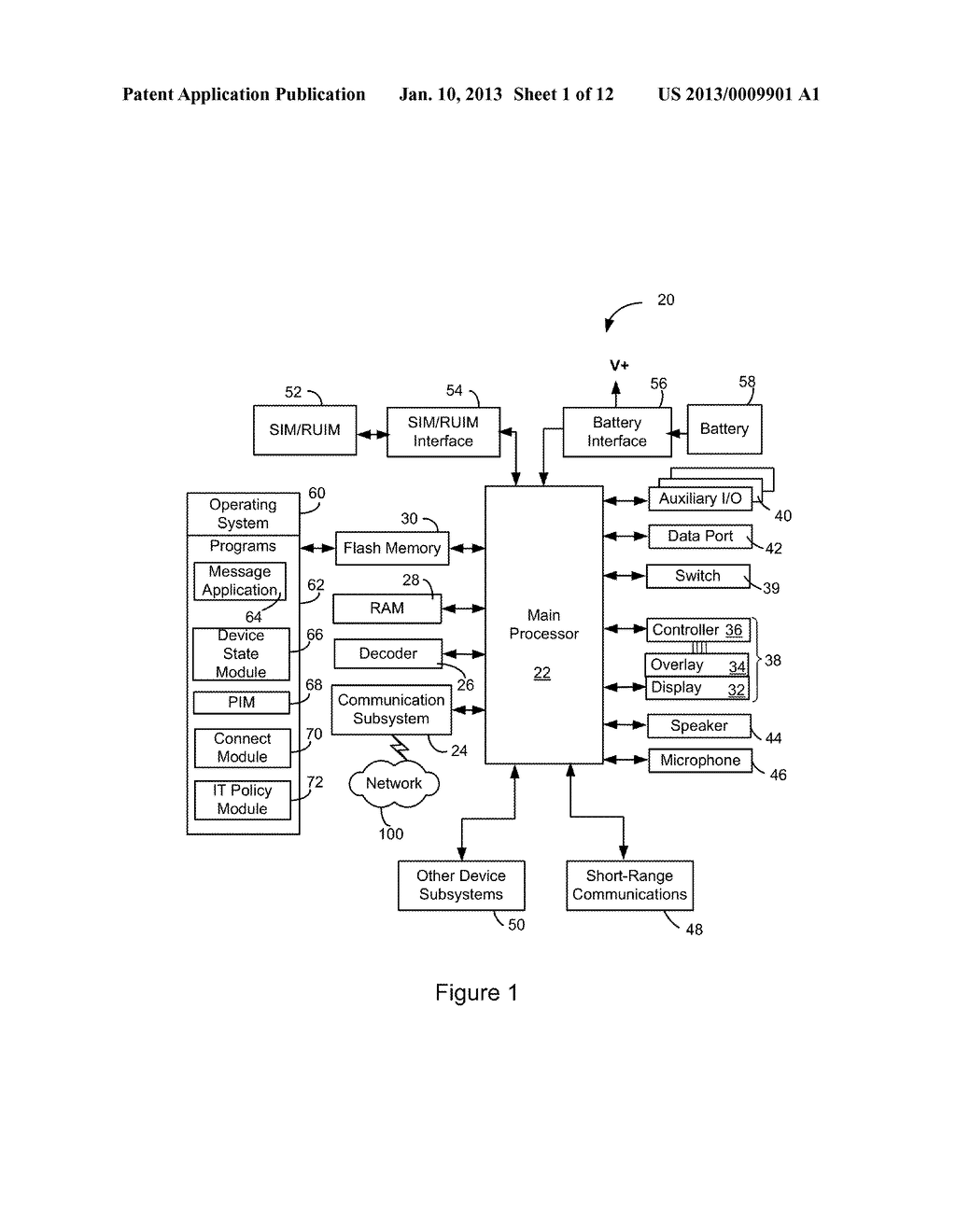 PORTABLE ELECTRONIC DEVICE AND METHOD OF CONTROLLING SAME - diagram, schematic, and image 02