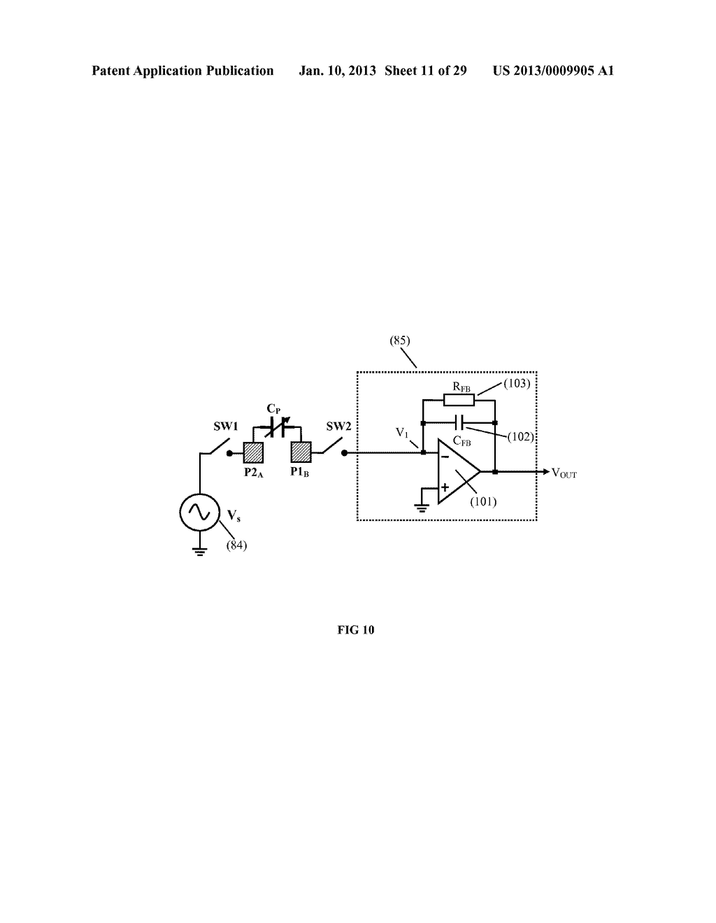 DUAL-FUNCTION TRANSDUCER FOR A TOUCH PANEL - diagram, schematic, and image 12