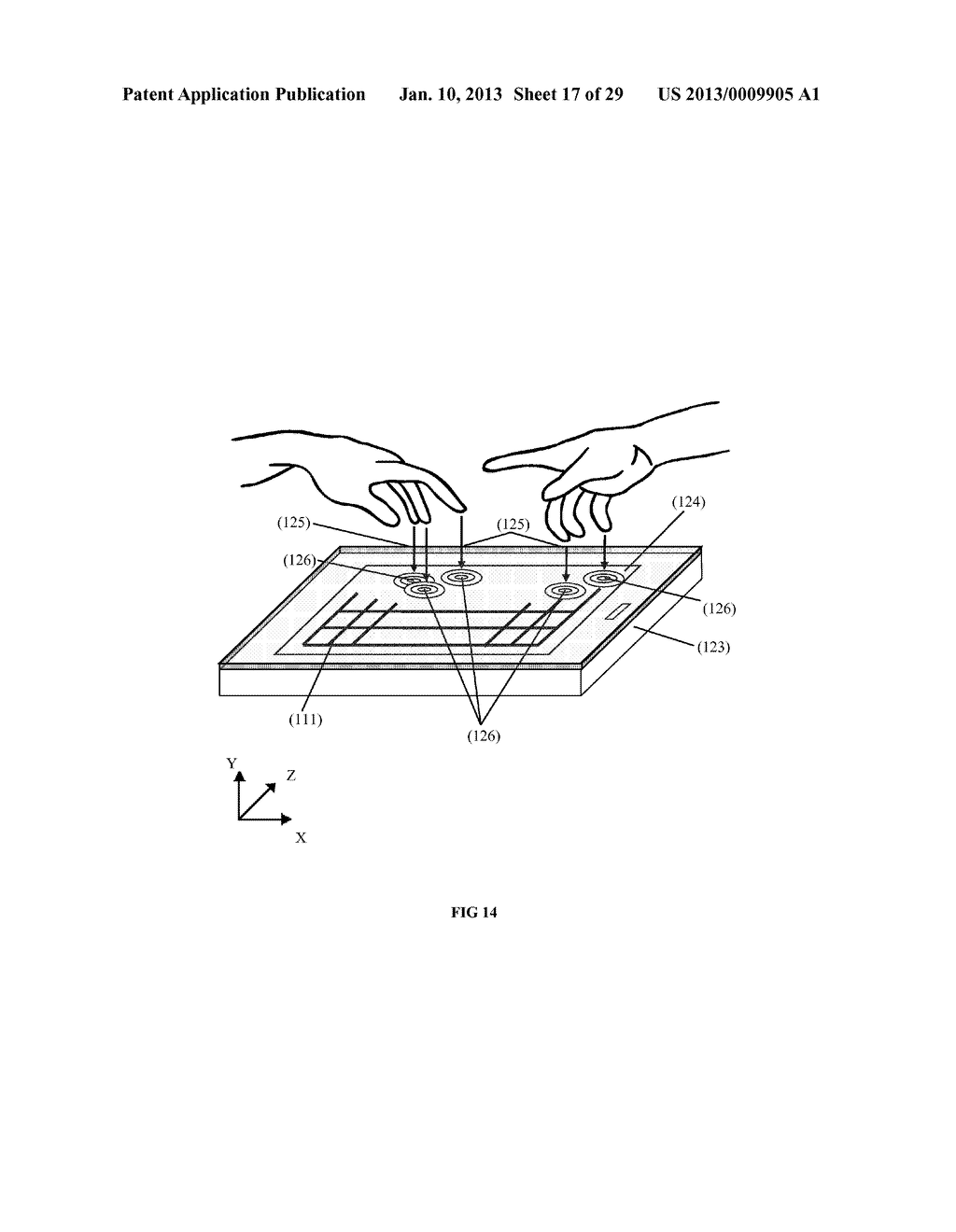 DUAL-FUNCTION TRANSDUCER FOR A TOUCH PANEL - diagram, schematic, and image 18