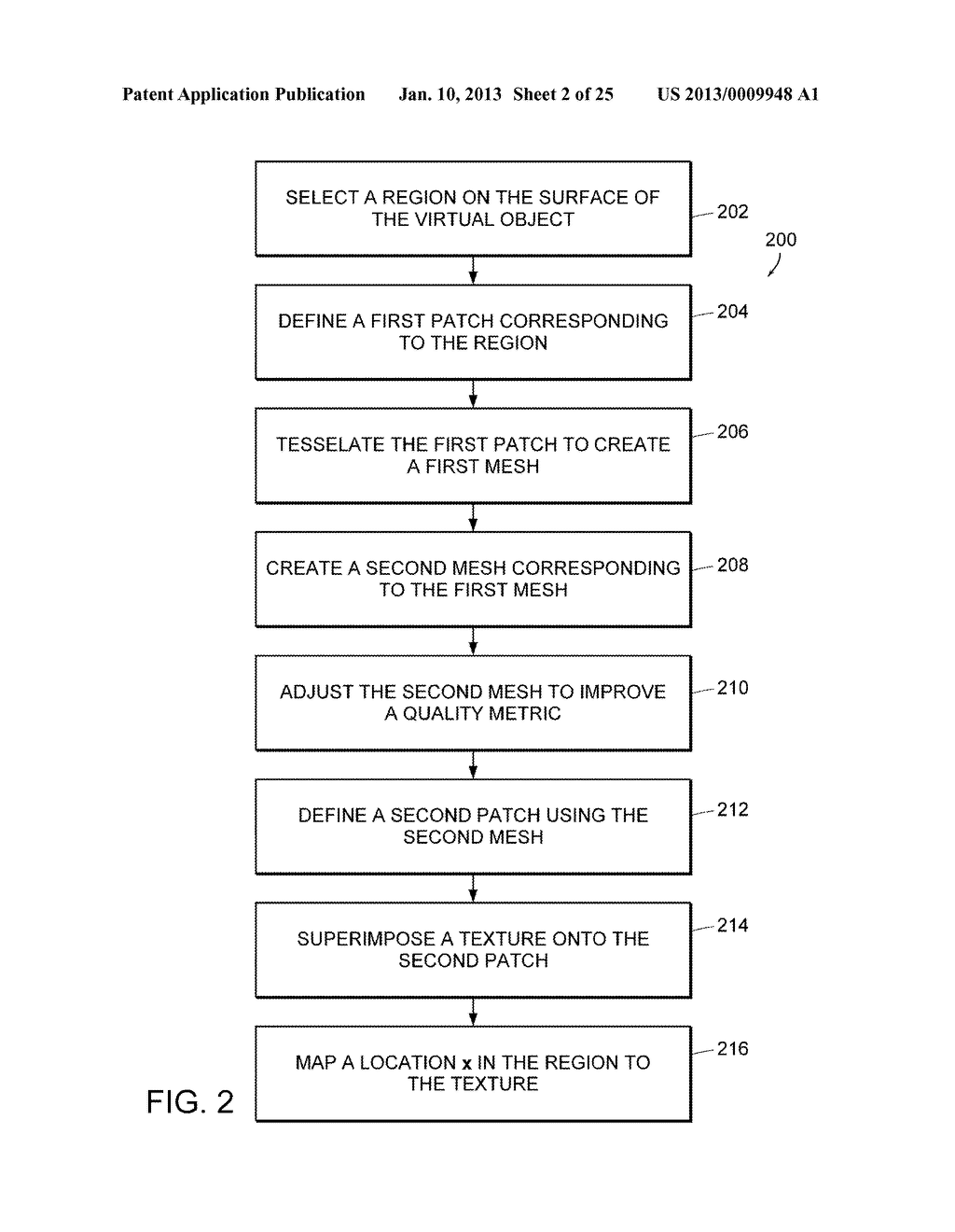 Apparatus and Methods for Wrapping Texture onto the Surface of a Virtual     Object - diagram, schematic, and image 03