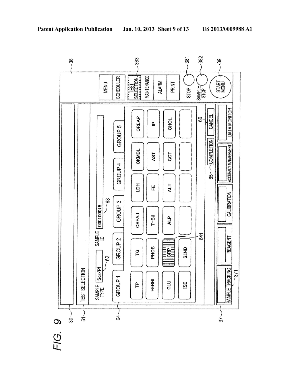 AUTOMATIC ANALYZING DEVICE, INFORMATION DISPLAY METHOD THEREOF, AND     INFORMATION DISPLAY SYSTEM - diagram, schematic, and image 10