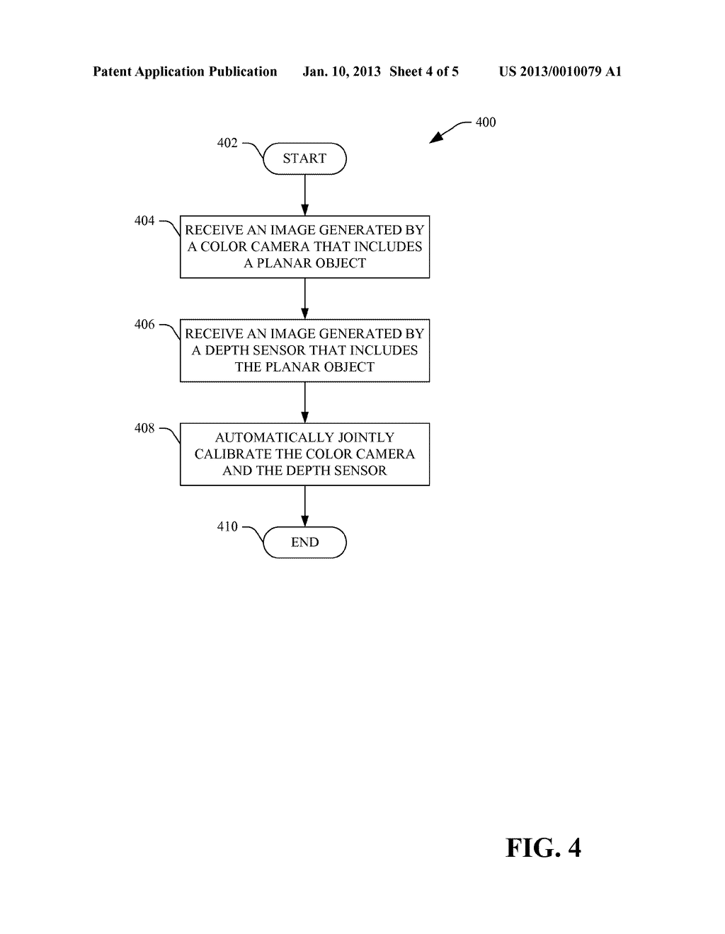 CALIBRATION BETWEEN DEPTH AND COLOR SENSORS FOR DEPTH CAMERAS - diagram, schematic, and image 05