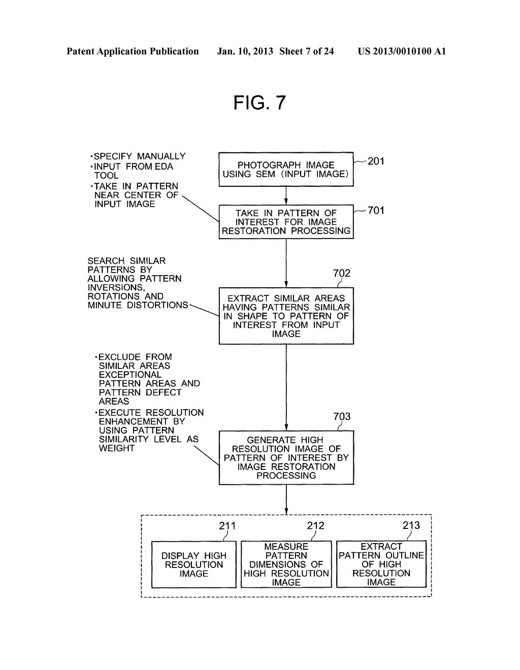 IMAGE GENERATING METHOD AND DEVICE USING SCANNING CHARGED PARTICLE     MICROSCOPE, SAMPLE OBSERVATION METHOD, AND OBSERVING DEVICE - diagram, schematic, and image 08