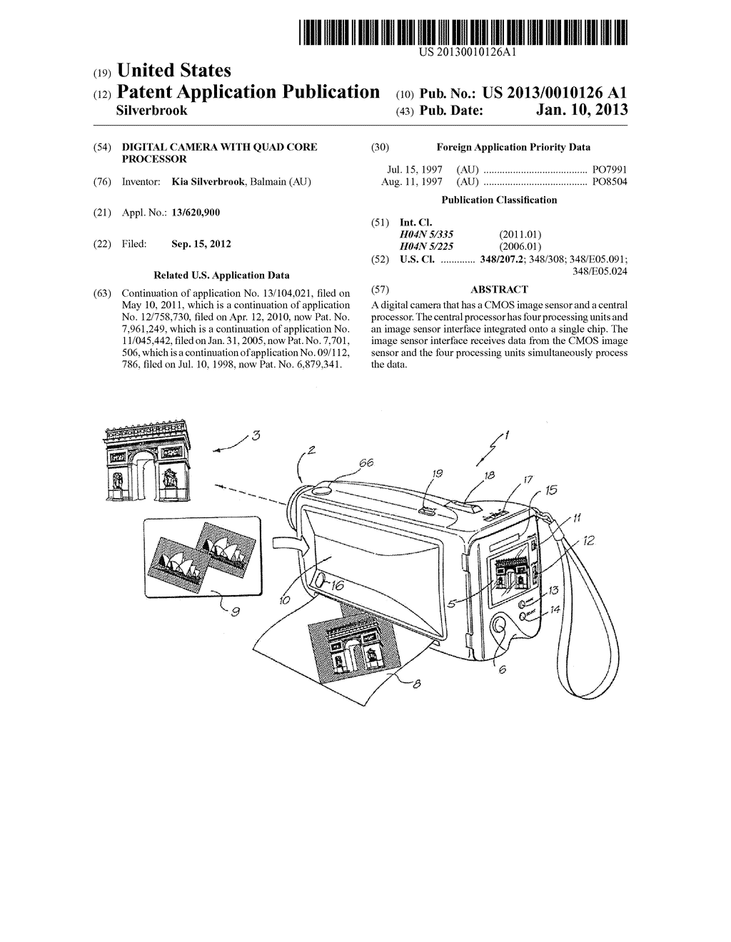 DIGITAL CAMERA WITH QUAD CORE PROCESSOR - diagram, schematic, and image 01