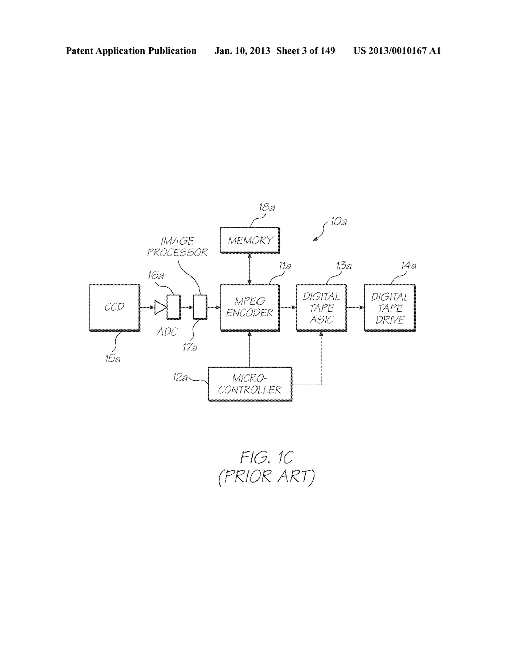 HANDHELD IMAGING DEVICE WITH IMAGE PROCESSOR AND IMAGE SENSOR INTERFACE     PROVIDED ON SHARED SUBSTRATE - diagram, schematic, and image 04