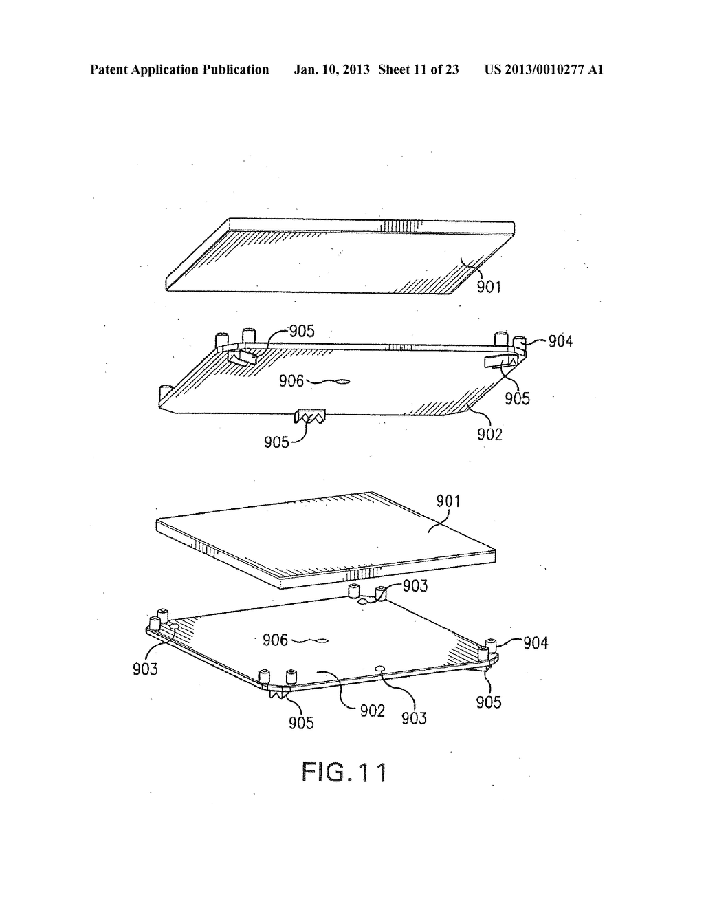 System and Method for Using a Two Part Cover and a Box for Protecting a     Reticle - diagram, schematic, and image 12