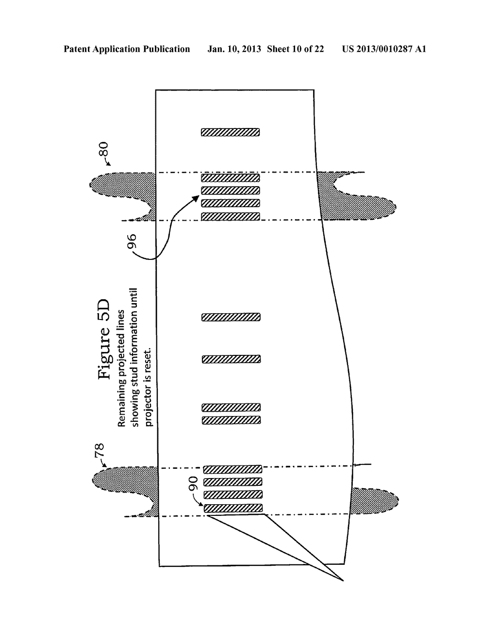ELECTRONIC DEVICE FOR DETECTING AN OBJECT BENEATH A WALL SECTION OF     INTEREST HAVING A PERSISTENT IMAGE DISPLAY - diagram, schematic, and image 11