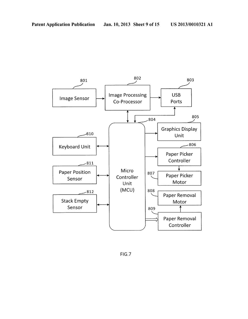 DOCUMENT CAMERA BASED MULTIFUNCTION SCANNER-COPIER-PRINTER-FAX WITH AN     AUTOMATIC PAPER FEEDER - diagram, schematic, and image 10