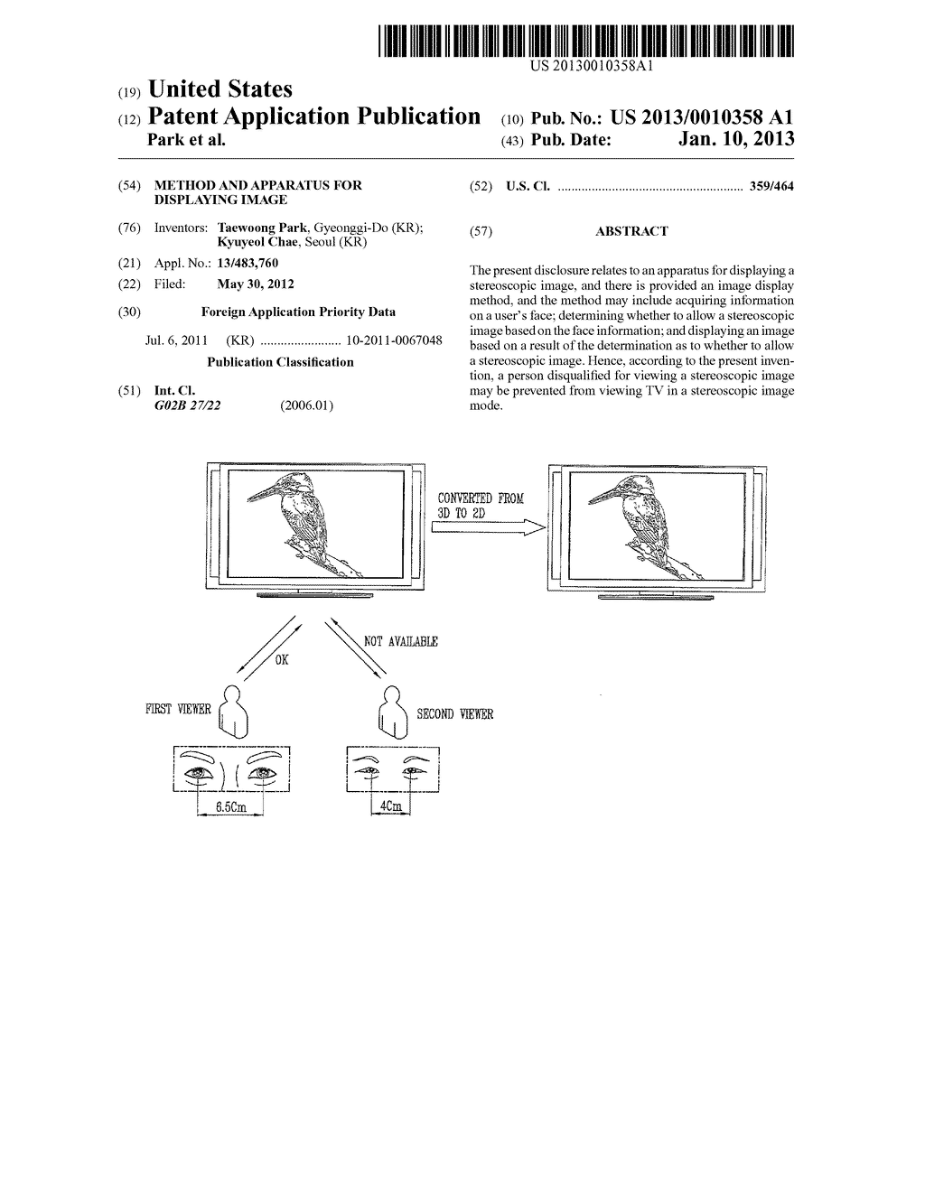 METHOD AND APPARATUS FOR DISPLAYING IMAGE - diagram, schematic, and image 01