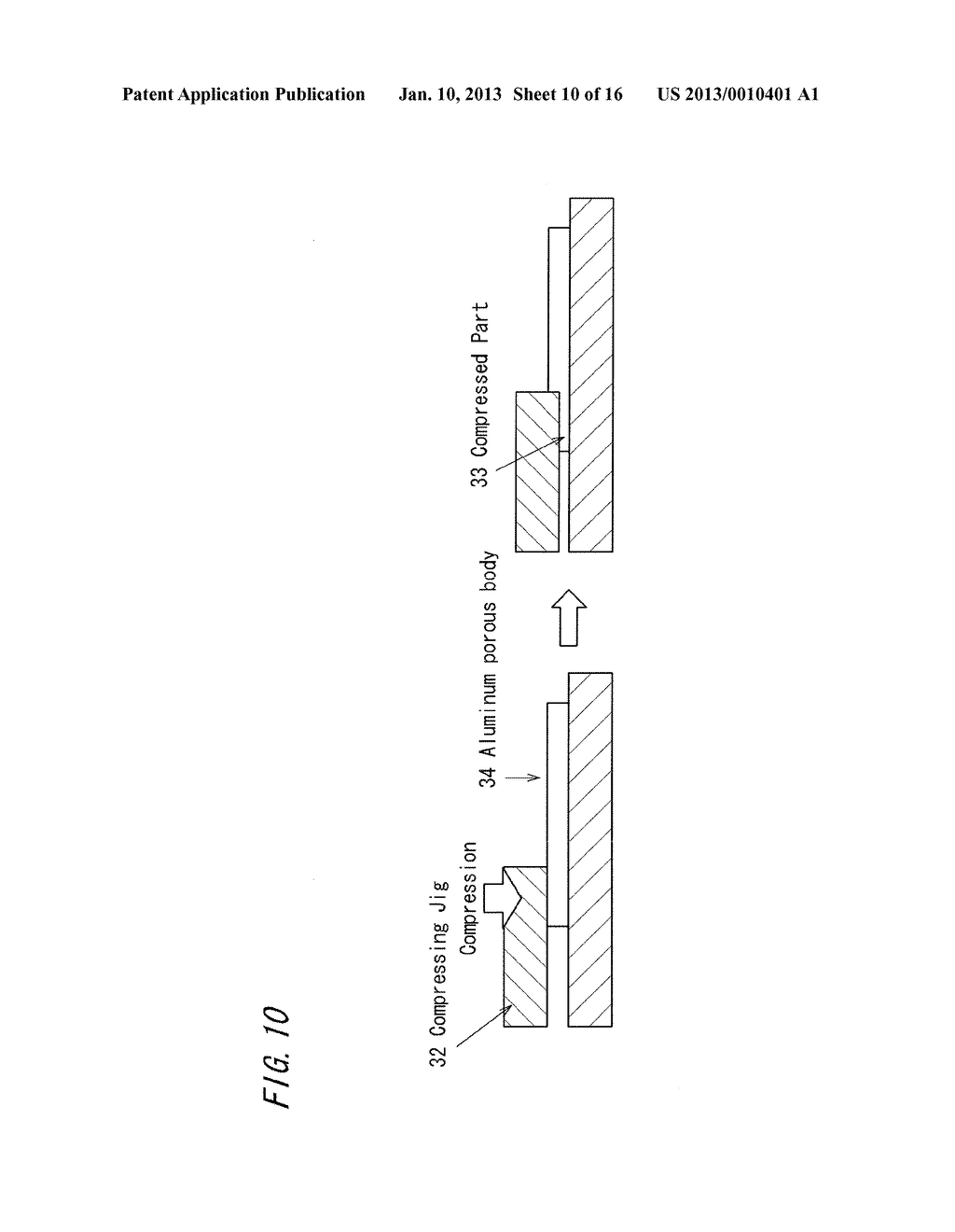 THREE-DIMENSIONAL NETWORK ALUMINUM POROUS BODY, ELECTRODE USING THE     ALUMINUM POROUS BODY, AND NONAQUEOUS ELECTROLYTE BATTERY, CAPACITOR USING     NONAQUEOUS ELECTROLYTIC SOLUTION AND LITHIUM-ION CAPACITOR USING     NONAQUEOUS ELECTROLYTIC SOLUTION, EACH USING THE ELECTRODE - diagram, schematic, and image 11