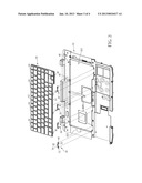 KEYBOARD FIXING STRUCTURE FOR FIXING A KEYBOARD AND PORTABLE ELECTRONIC     DEVICE THEREWITH diagram and image