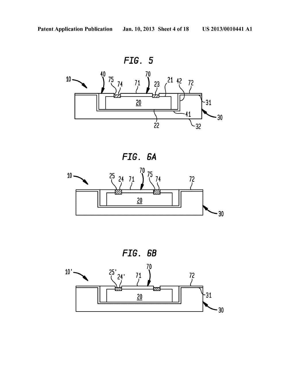 MICROELECTRONIC ELEMENTS WITH POST-ASSEMBLY PLANARIZATION - diagram, schematic, and image 05