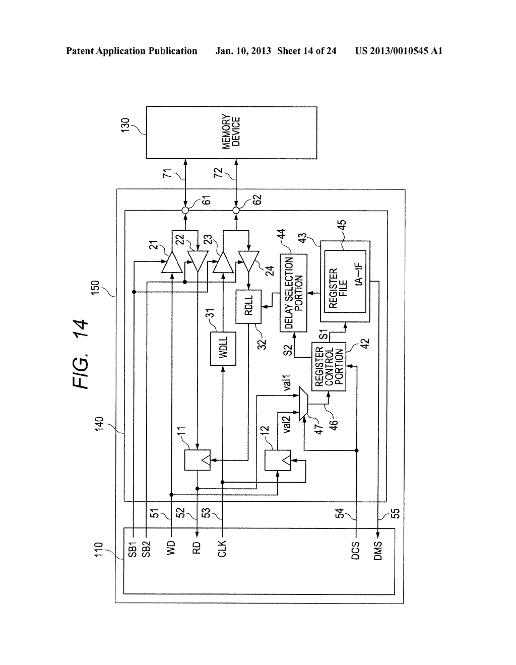 MEMORY INTERFACE CIRCUIT AND SEMICONDUCTOR DEVICE - diagram, schematic, and image 15