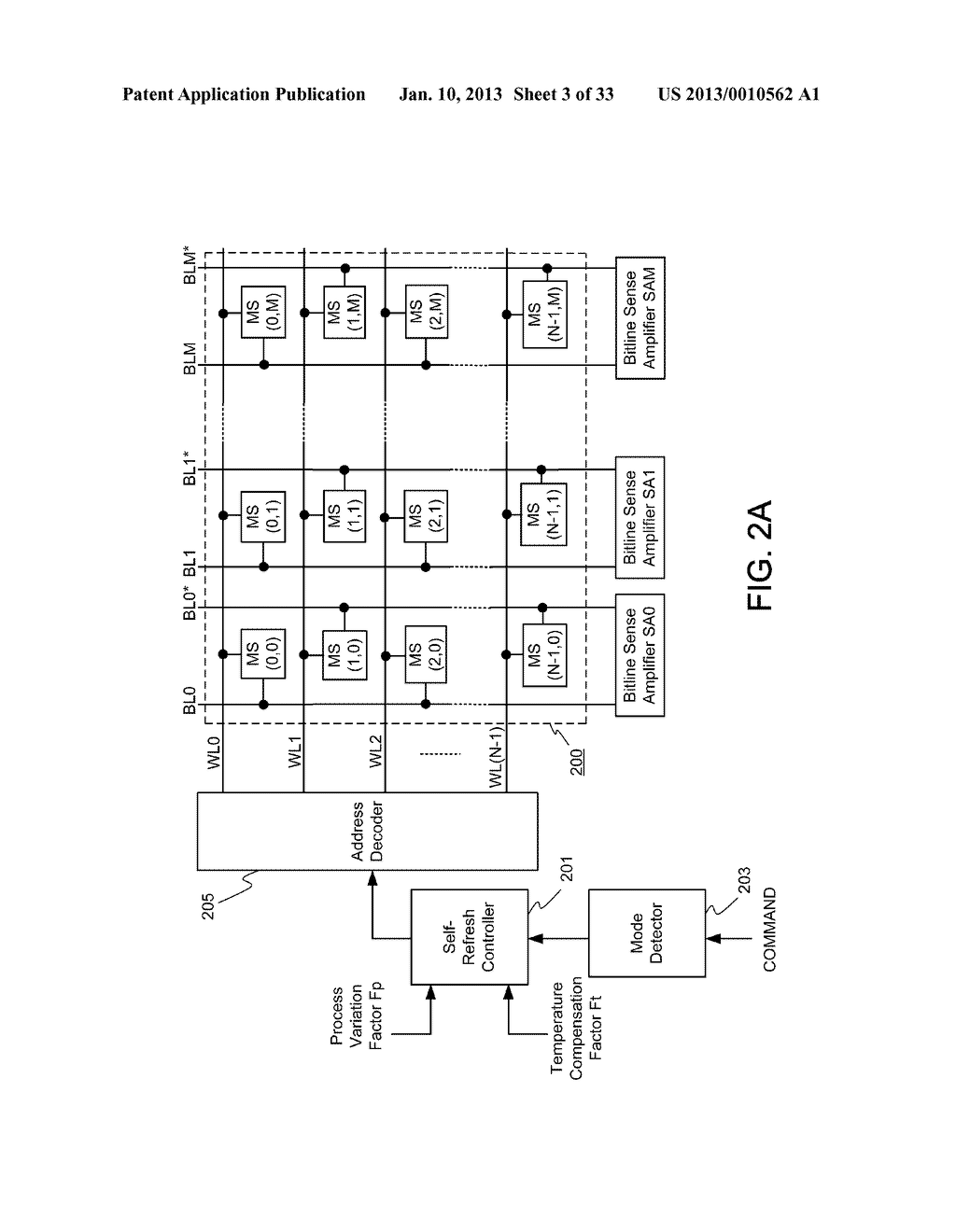 DYNAMIC RANDOM ACCESS MEMORY DEVICE AND METHOD FOR SELF-REFRESHING MEMORY     CELLS WITH TEMPERATURE COMPENSATED SELF-REFRESH - diagram, schematic, and image 04