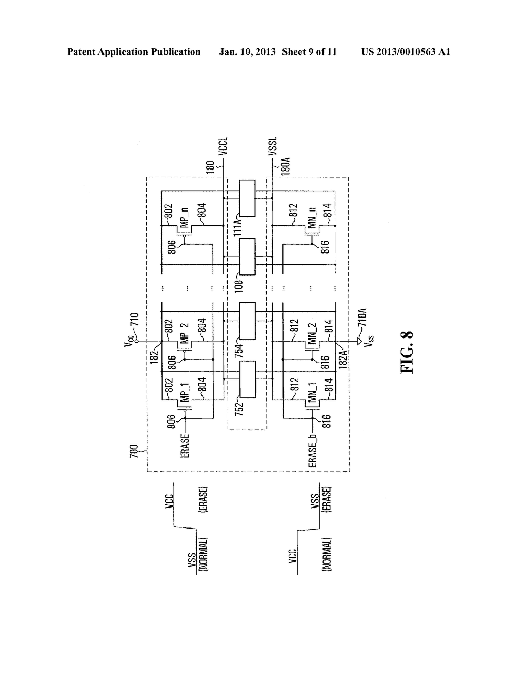 NON-VOLATILE SEMICONDUCTOR MEMORY DEVICE WITH POWER-SAVING FEATURE - diagram, schematic, and image 10