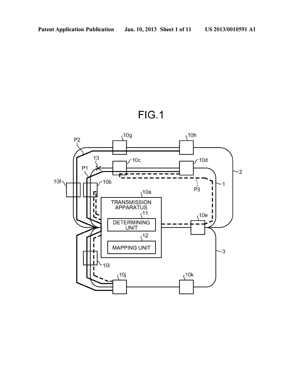 TRANSMISSION APPARATUS, FAILURE RECOVERY METHOD, AND NETWORK SYSTEM - diagram, schematic, and image 02