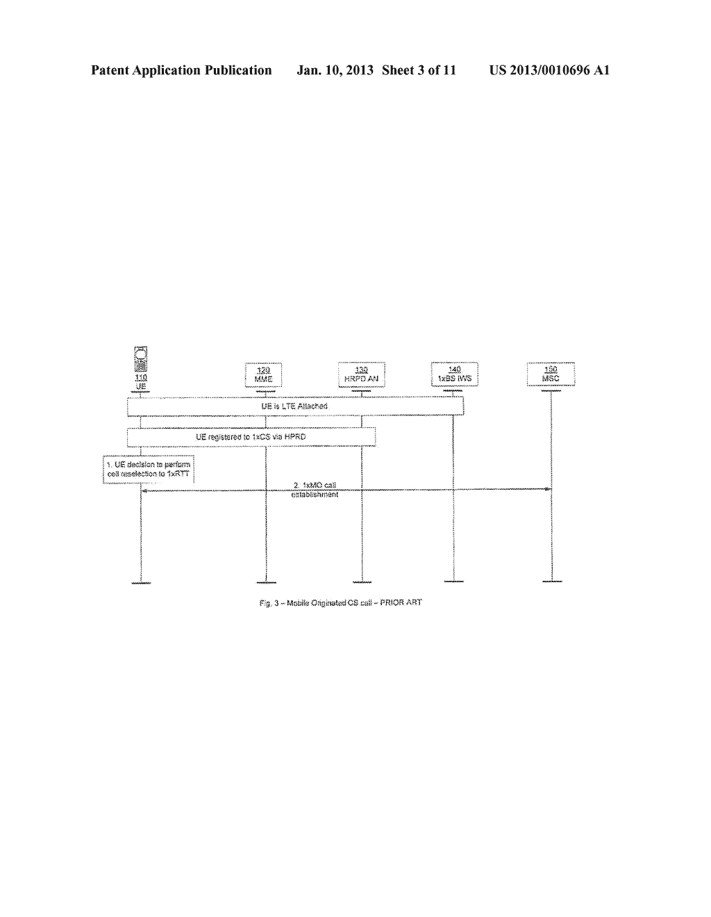 METHOD AND AN ARRANGEMENT FOR LEGACY FALLBACK BETWEEN COMMUNICATION     NETWORK SYSTEMS - diagram, schematic, and image 04