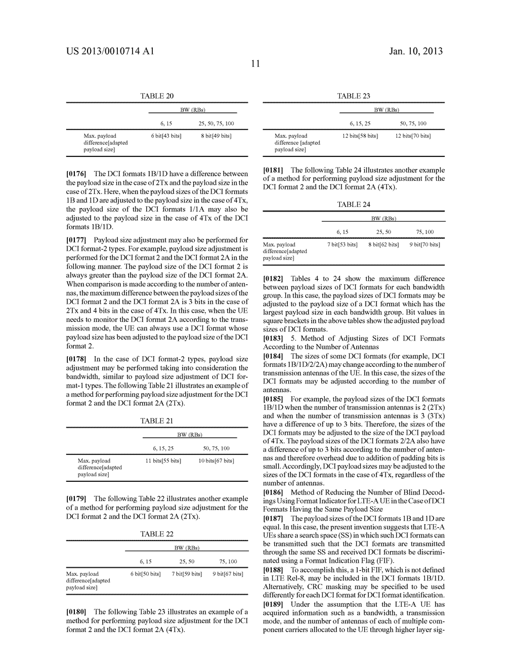 METHOD AND APPARATUS FOR TRANSMITTING AND RECEIVING PDCCH USING DCI HAVING     ADJUSTED SIZE - diagram, schematic, and image 23