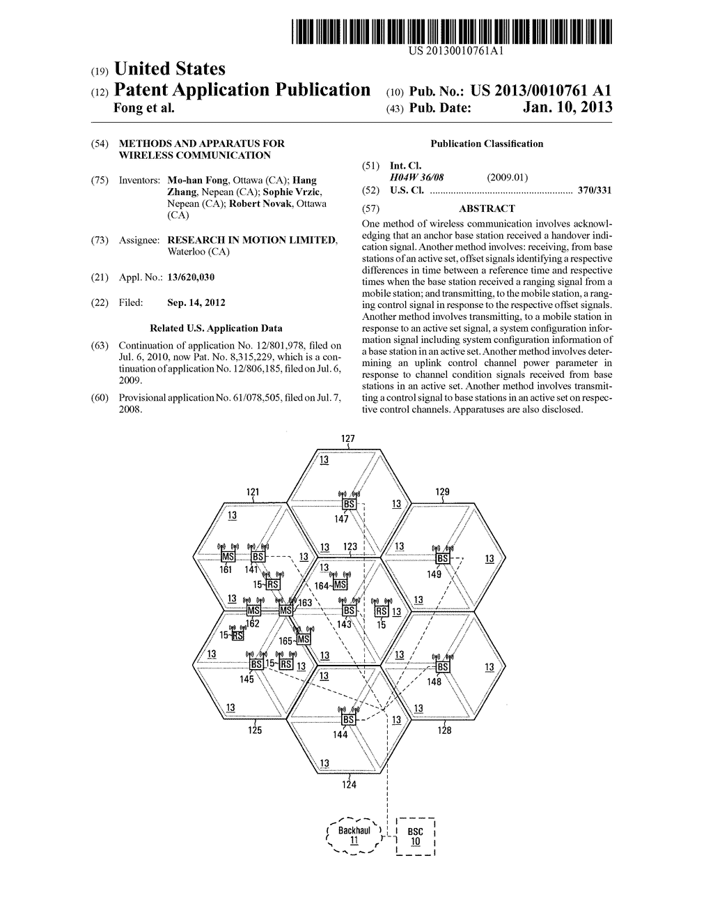 METHODS AND APPARATUS FOR WIRELESS COMMUNICATION - diagram, schematic, and image 01