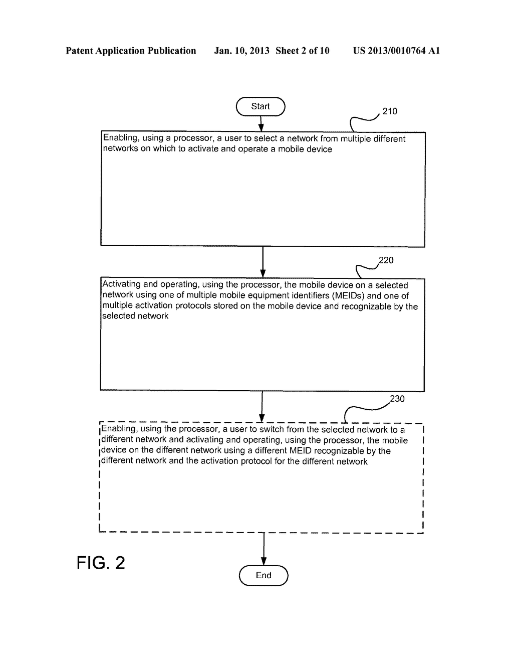 MOBILE DEVICE CONFIGURED TO OPERATE ON MULTIPLE DIFFERENT NETWORKS - diagram, schematic, and image 03