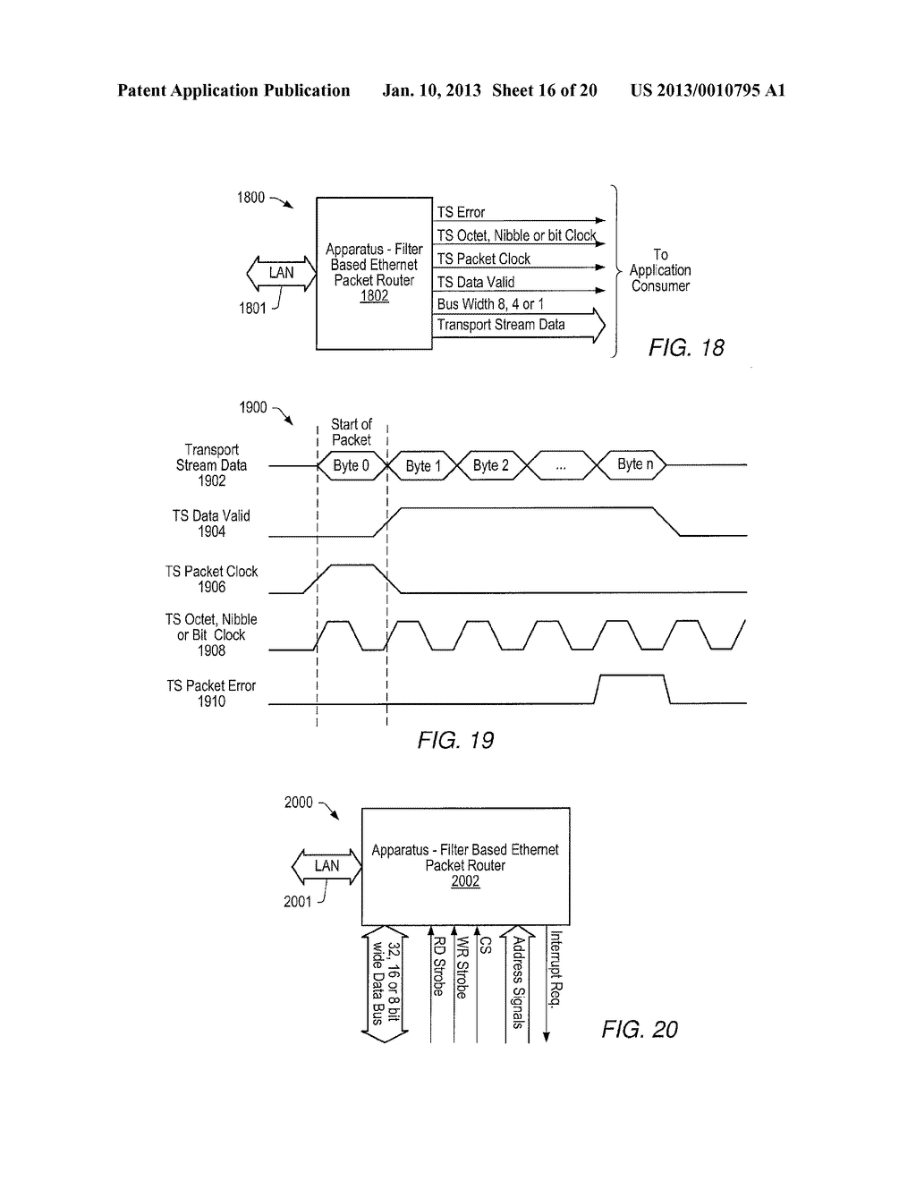 High Speed Ethernet MAC and PHY Apparatus with a Filter Based Ethernet     Packet Router with Priority Queuing and Single or Multiple Transport     Stream Interfaces - diagram, schematic, and image 17