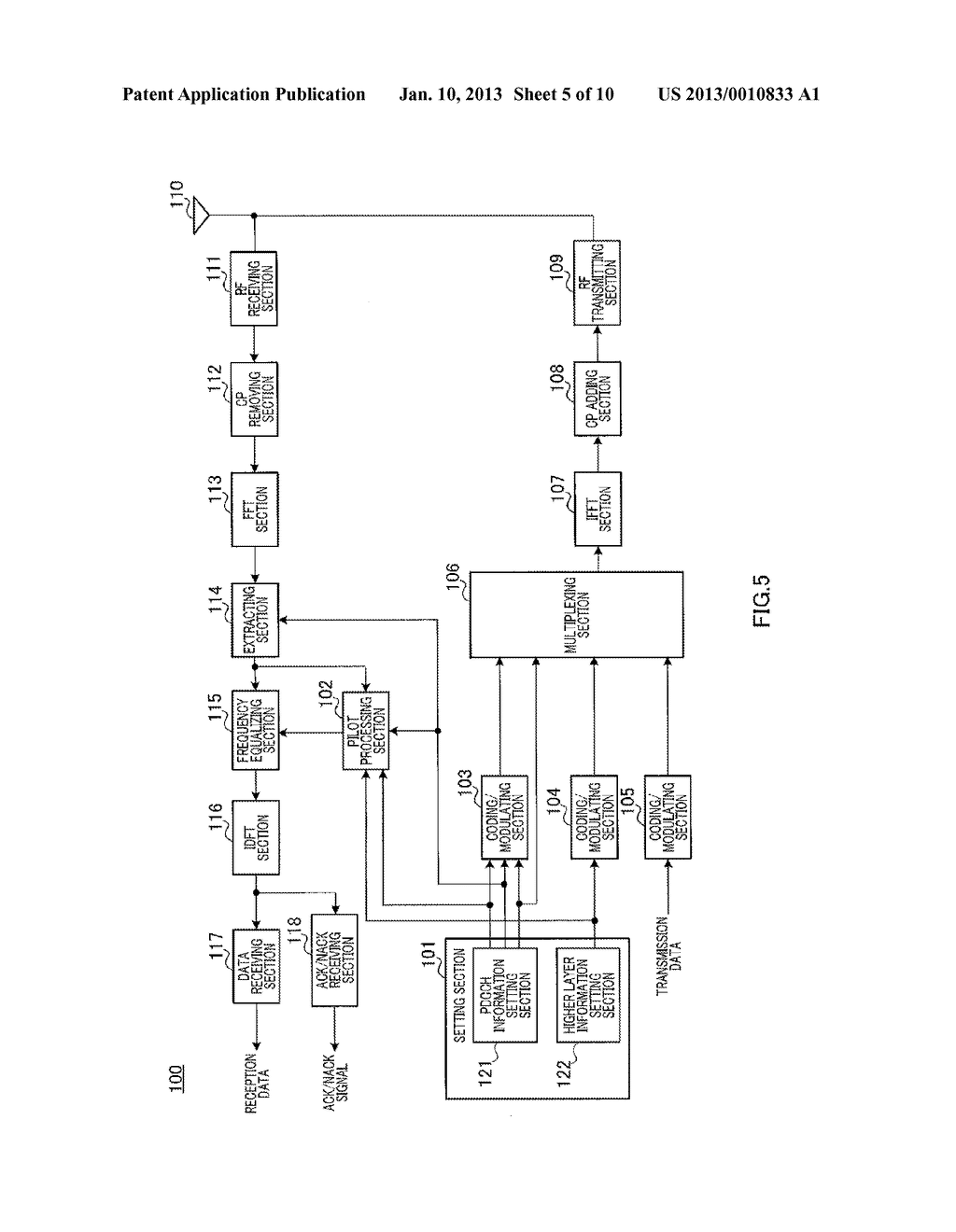 TERMINAL APPARATUS, BASE STATION APPARATUS, PILOT TRANSMITTING METHOD, AND     PROPAGATION PATH ESTIMATING METHOD - diagram, schematic, and image 06