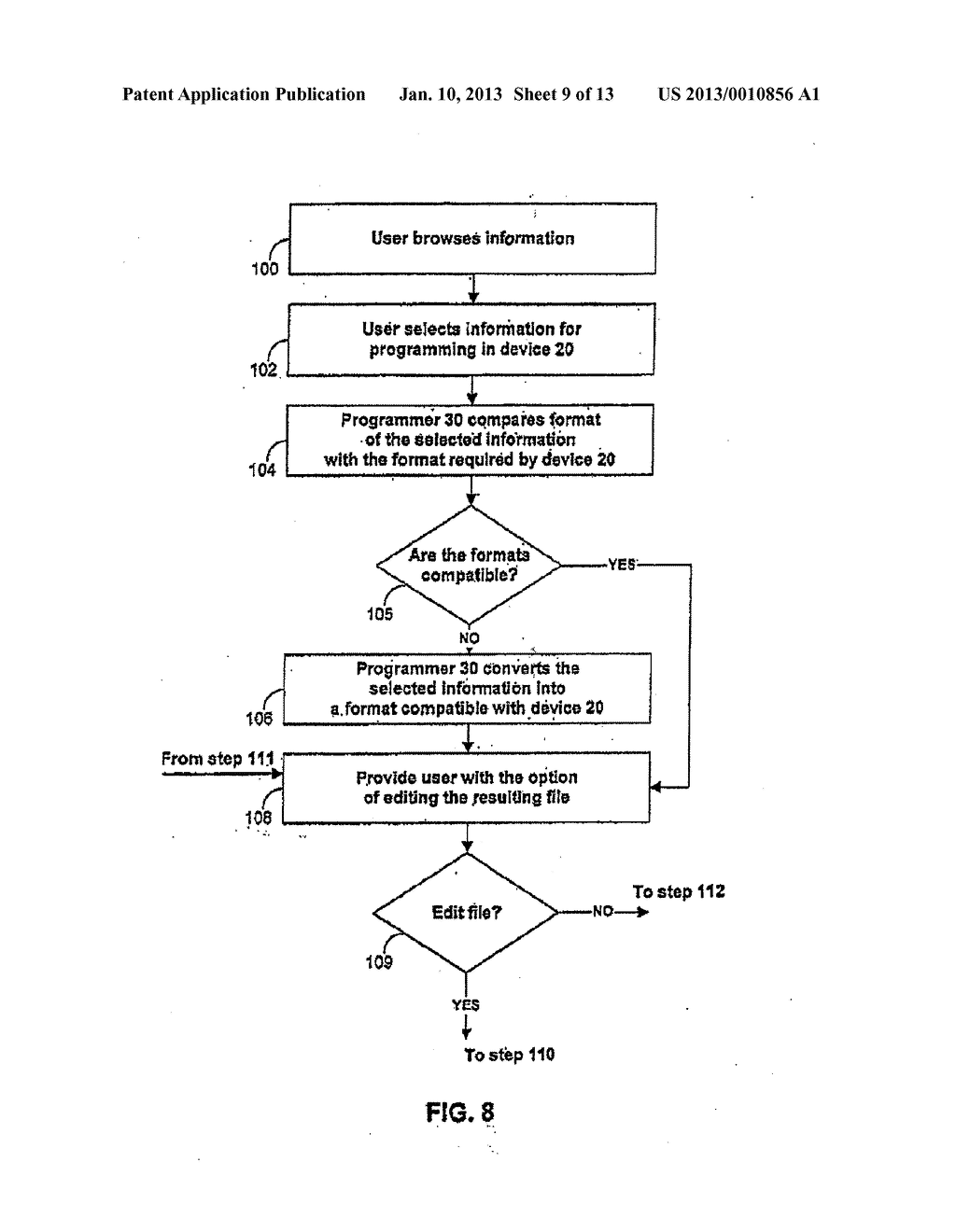 METHODS AND APPARATUSES FOR PROGRAMMING USER-DEFINED INFORMATION INTO     ELECTRONIC DEVICES - diagram, schematic, and image 10