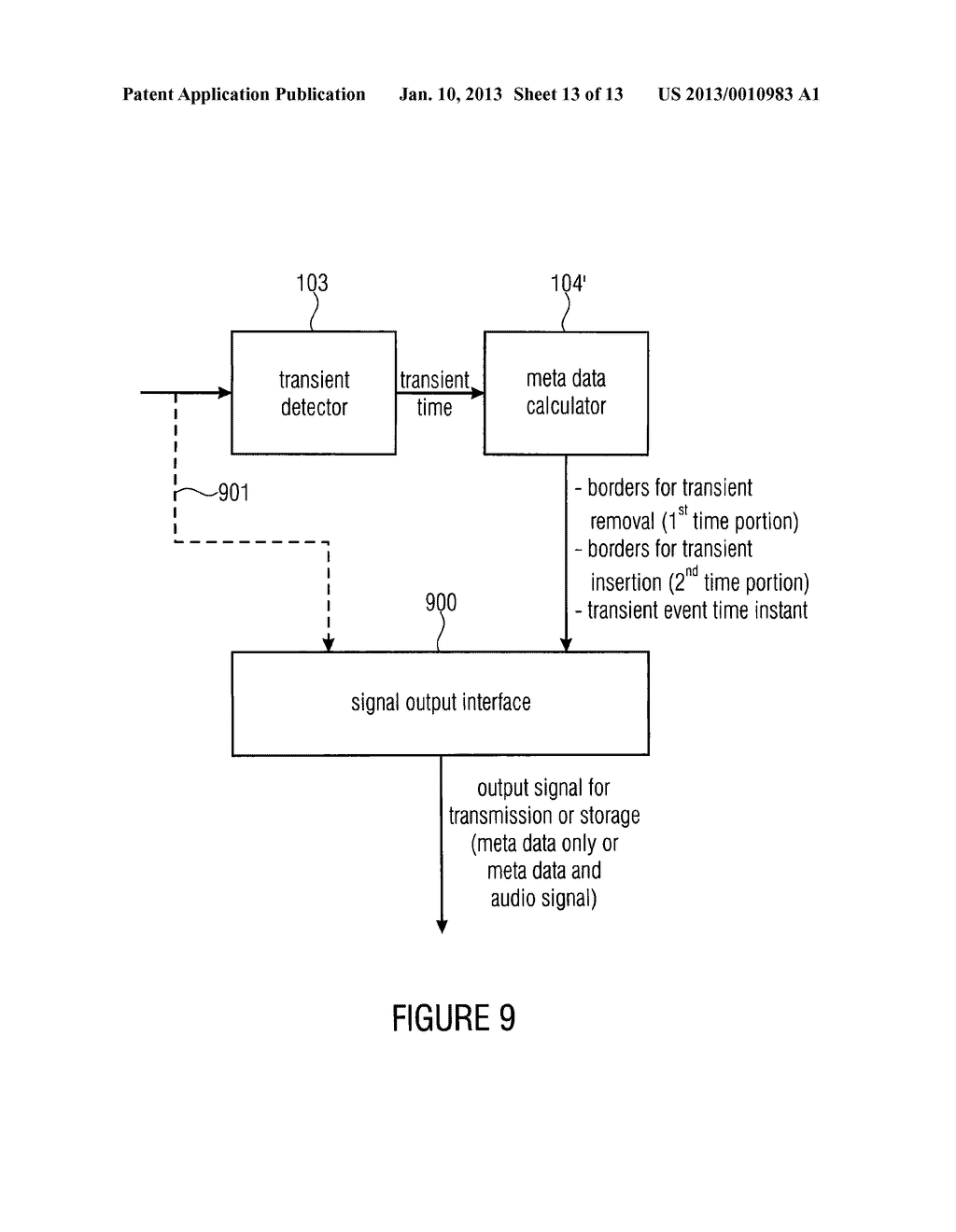 DEVICE AND METHOD FOR MANIPULATING AN AUDIO SIGNAL HAVING A TRANSIENT     EVENT - diagram, schematic, and image 14