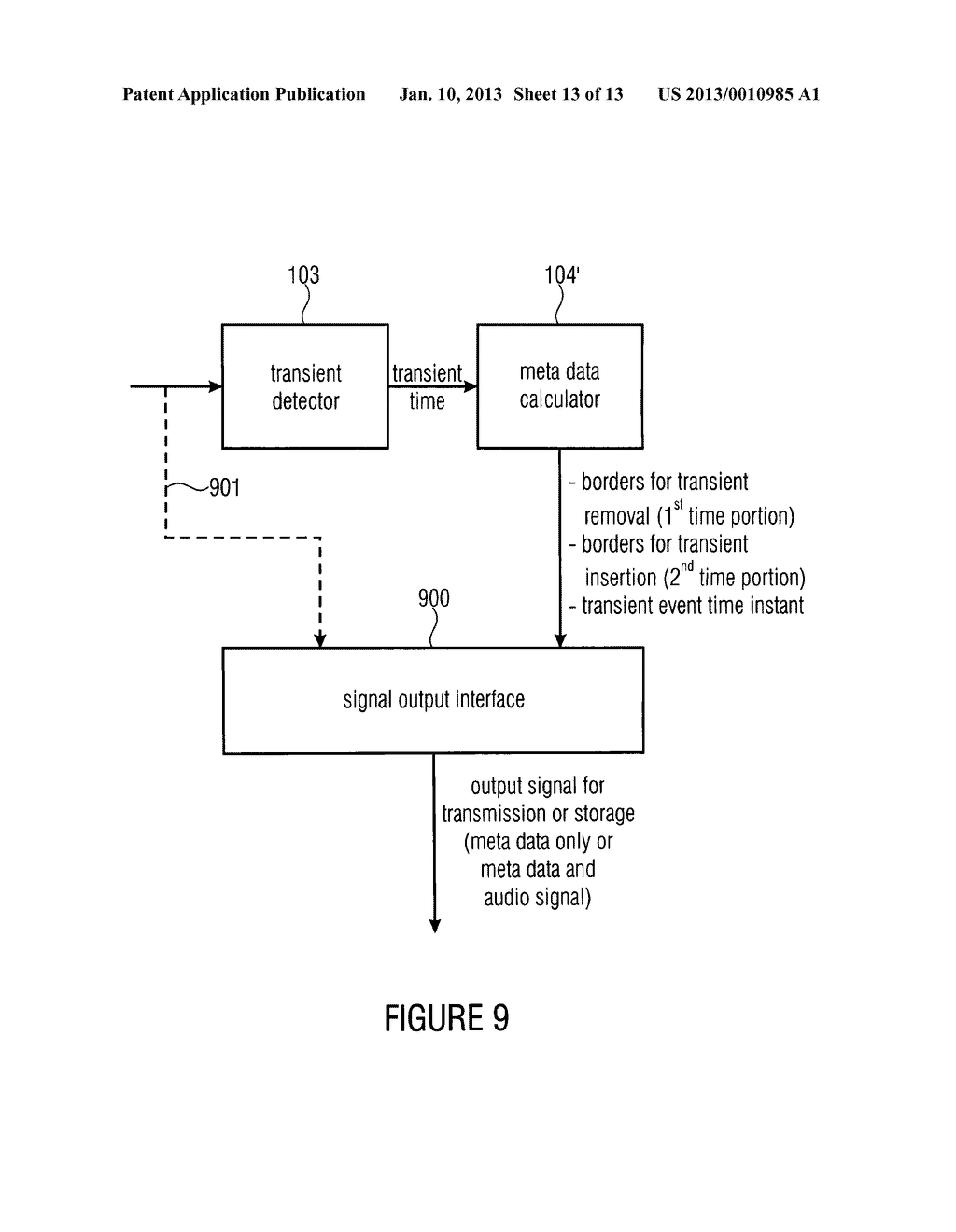 DEVICE AND METHOD FOR MANIPULATING AN AUDIO SIGNAL HAVING A TRANSIENT     EVENT - diagram, schematic, and image 14