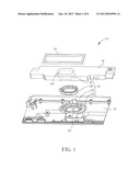 FIXING MECHANISM FOR FIXING A SOUND BOX AND RELATED ELECTRONIC DEVICE diagram and image