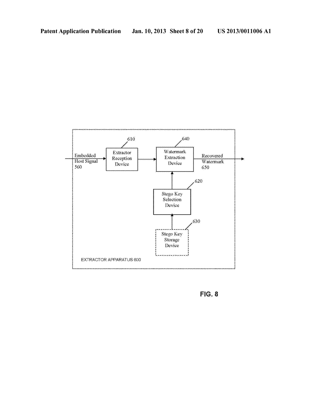 ASYMMETRIC WATERMARK EMBEDDING/EXTRACTION - diagram, schematic, and image 09