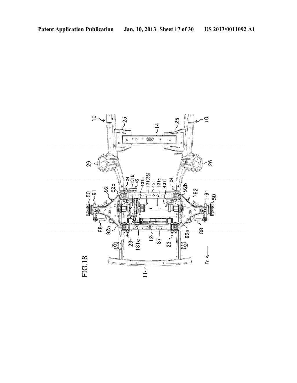 ATTACHMENT STRUCTURE OF PROPELLER SHAFT TO CROSS-MEMBER - diagram, schematic, and image 18