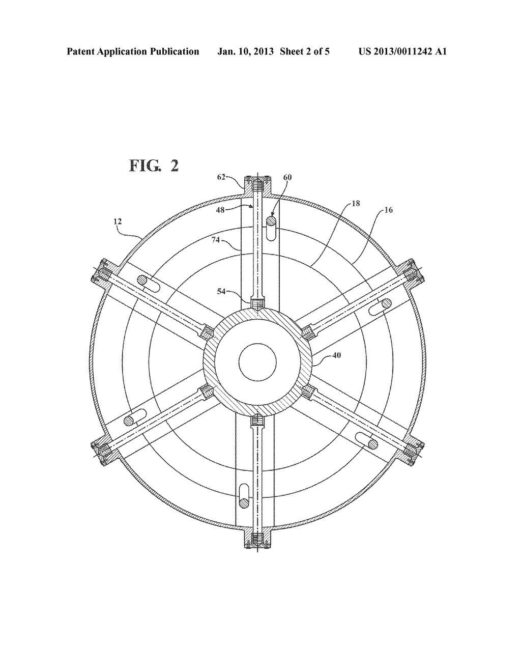 GAS TURBINE ENGINE WITH ANGLED AND RADIAL SUPPORTS - diagram, schematic, and image 03