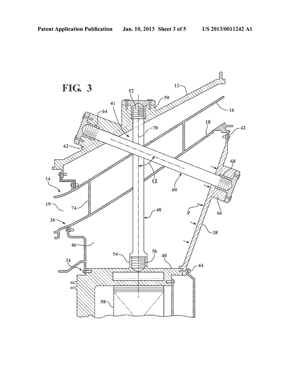 GAS TURBINE ENGINE WITH ANGLED AND RADIAL SUPPORTS - diagram, schematic, and image 04