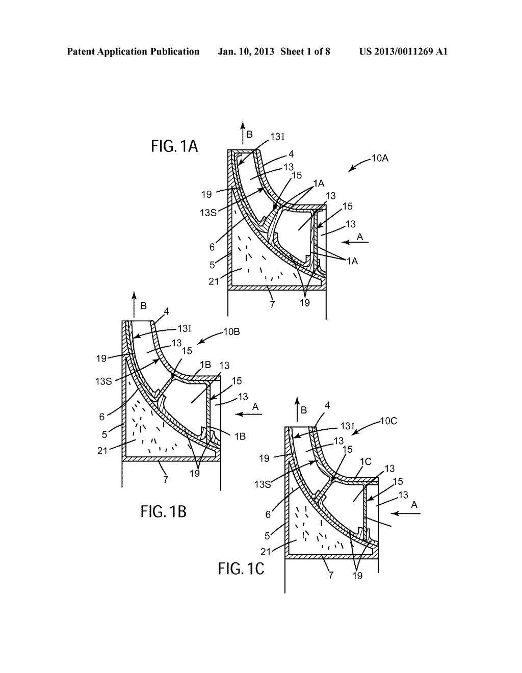 MOLD FOR A CENTRIFUGAL IMPELLER, MOLD INSERTS AND METHOD FOR BUILDING A     CENTRIFUGAL IMPELLER - diagram, schematic, and image 02