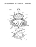 MOLD FOR A CENTRIFUGAL IMPELLER, MOLD INSERTS AND METHOD FOR BUILDING A     CENTRIFUGAL IMPELLER diagram and image