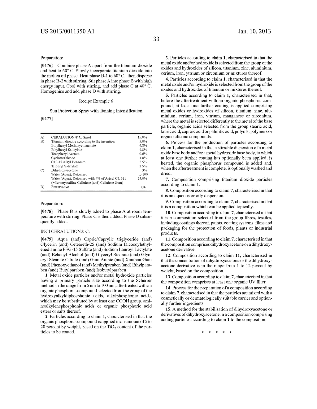 METAL OXIDE PARTICLES AFTERTREATED WITH ORGANIC PHOSPHORUS COMPOUNDS - diagram, schematic, and image 34